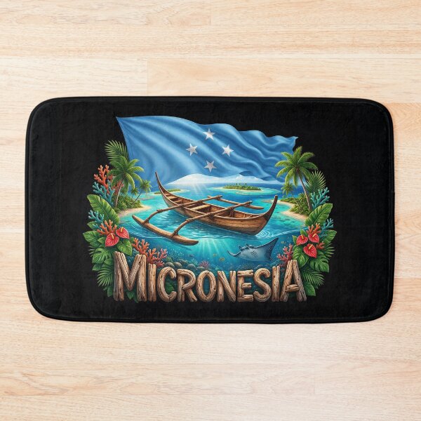 Item preview, Micronesia Heritage – Pacific Island Emblem designed and sold by FlagX.