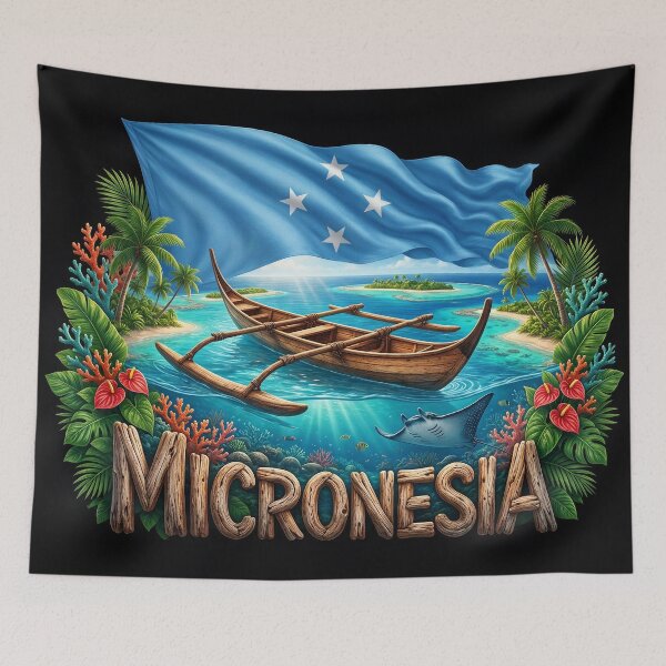 Item preview, Micronesia Heritage – Pacific Island Emblem designed and sold by FlagX.