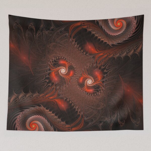 Item preview, Crimson Vortex Fractal Abyss designed and sold by bloorose.