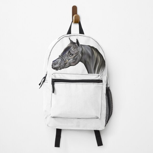 Item preview, Black Miniature Arabian Horse Head Study designed and sold by TrueWoven Studio.