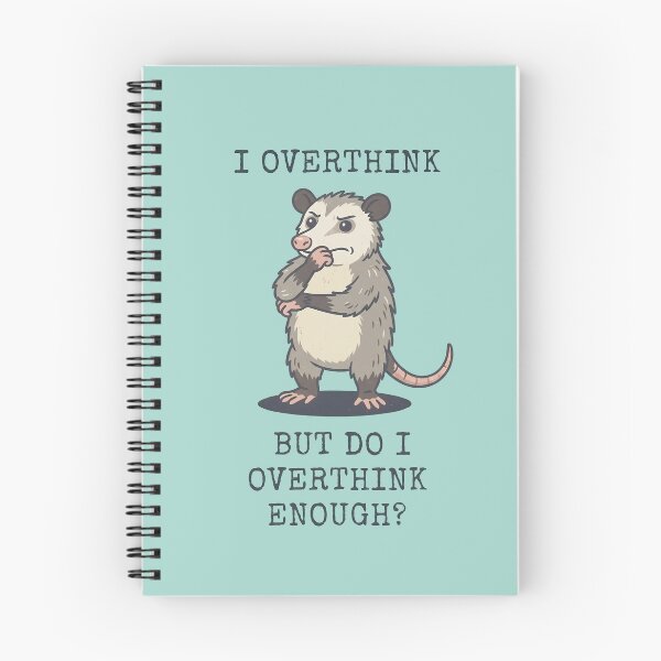 Item preview, Opossum Overthinker Funny Possum Thinker designed and sold by d247.