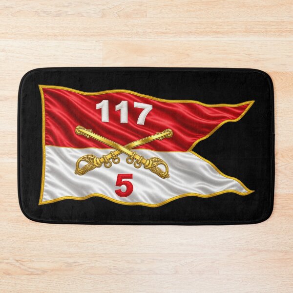 Item preview, Army - 5th Squadron, 117th Cavalry Regiment - Guidon  Waving - 3D - Transparent designed and sold by Military Insignia Products.