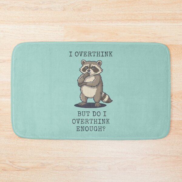 Item preview, Funny Raccoon Overthinker Questioning Thoughts designed and sold by d247.