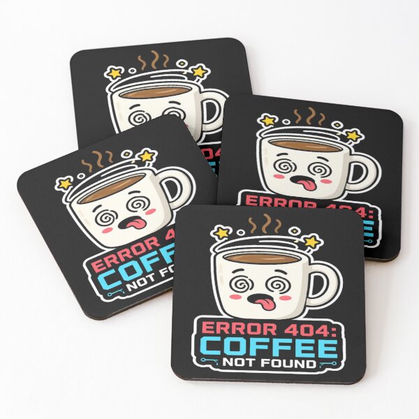 Item preview, Error 404 Coffee Not Found Funny Kawaii Tech Mug designed and sold by PozivoPlus.