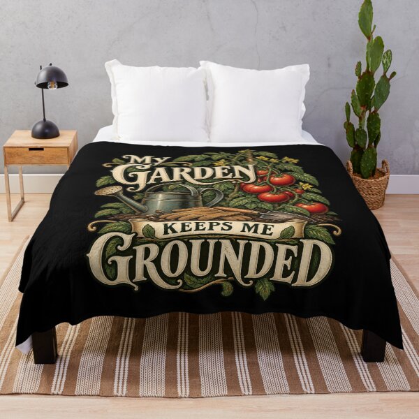 Item preview, My Garden Keeps Me Grounded - Vintage Gardening designed and sold by Good Mood Foundry.