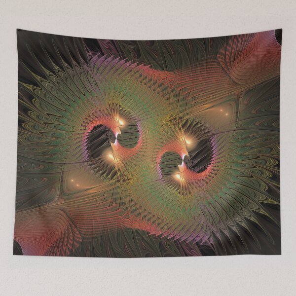 Item preview, Emerald and Coral Celestial Vortex designed and sold by bloorose.