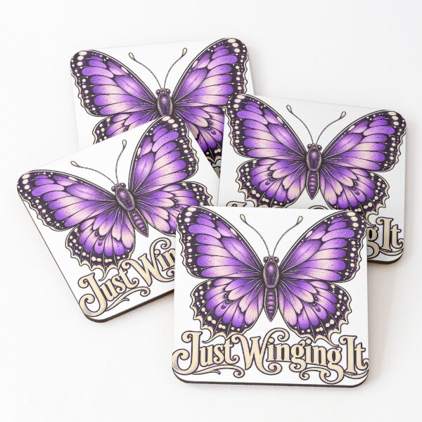 Item preview, Just Winging It – Vintage Purple Butterfly designed and sold by A5ranchmerch.