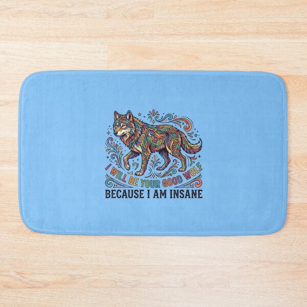 Item preview, I will be your good wolf because I am insane - A colorful wolf designed and sold by ParadoxParadox.