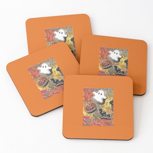 Item preview, Halloween Cookies Dots Art Prints Posters Wall Art Magnet Home Coffee Cup Decoration TShirt Stationary Notebook Magnet Hat Kitchen Work School Office Redbubble Shop designed and sold by Saritas Boutique Shop.