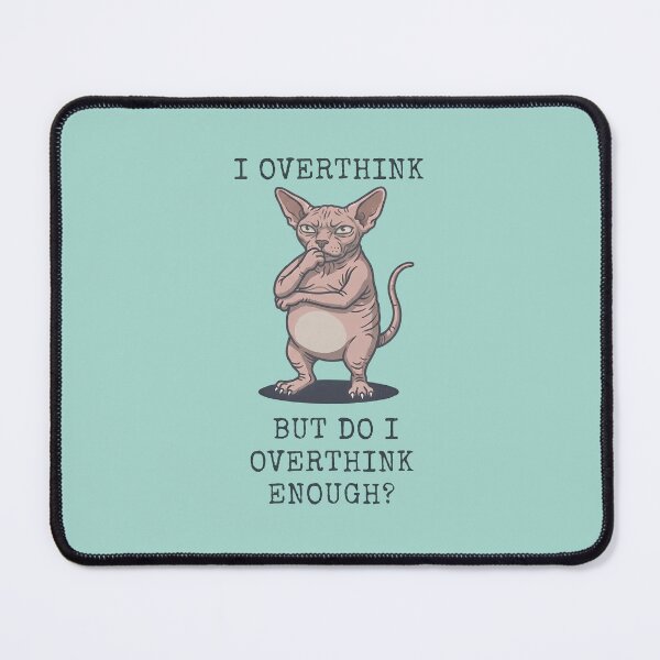 Item preview, Sphynx Cat Overthinker Funny Feline Pondering designed and sold by d247.
