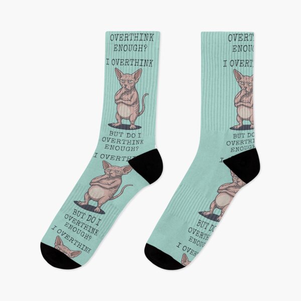 Item preview, Sphynx Cat Overthinker Funny Feline Pondering designed and sold by d247.