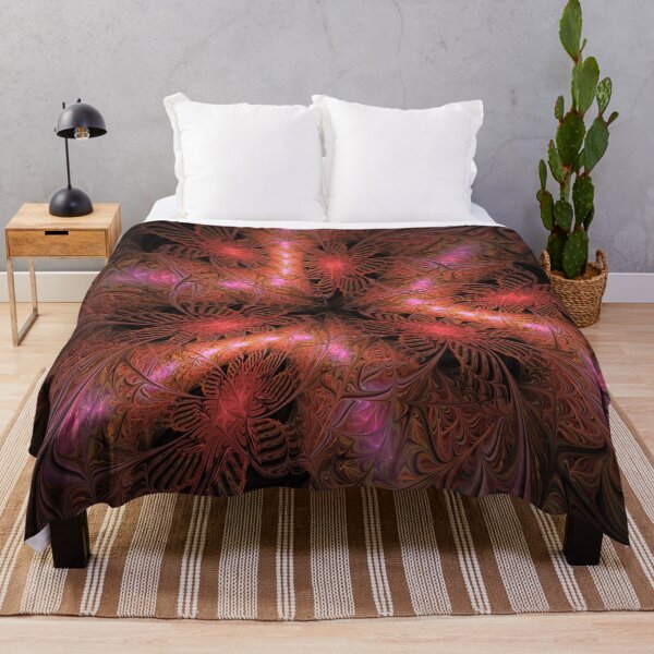Item preview, Radiant Magenta Floral Fractal designed and sold by bloorose.