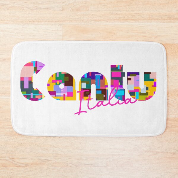 Item preview, Cantù, Como, Italy, Italia, colorful typography design for travellers designed and sold by Wanderful-roads.