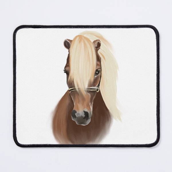 Item preview, Chestnut Miniature Horse with Flaxen Mane designed and sold by TrueWoven Studio.