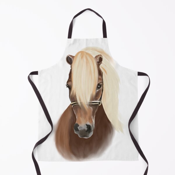 Item preview, Chestnut Miniature Horse with Flaxen Mane designed and sold by TrueWoven Studio.