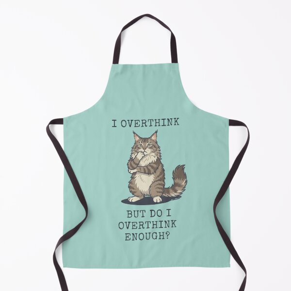 Item preview, Maine Coon Cat I Overthink Funny Pondering designed and sold by d247.