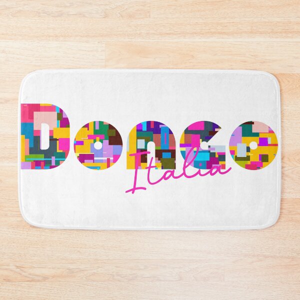 Item preview, Dongo, Como, Italy, Italia, colorful typography design for travellers designed and sold by Wanderful-roads.