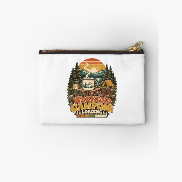Item preview, Weekend Camping Loading – Retro Camp Coffee & Mountain Sunrise designed and sold by urbinet.