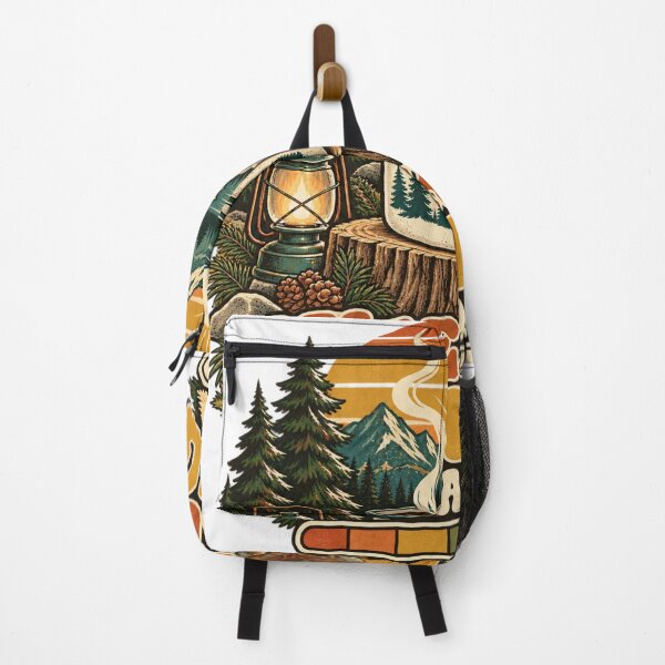 Item preview, Weekend Camping Loading – Retro Camp Coffee & Mountain Sunrise designed and sold by urbinet.