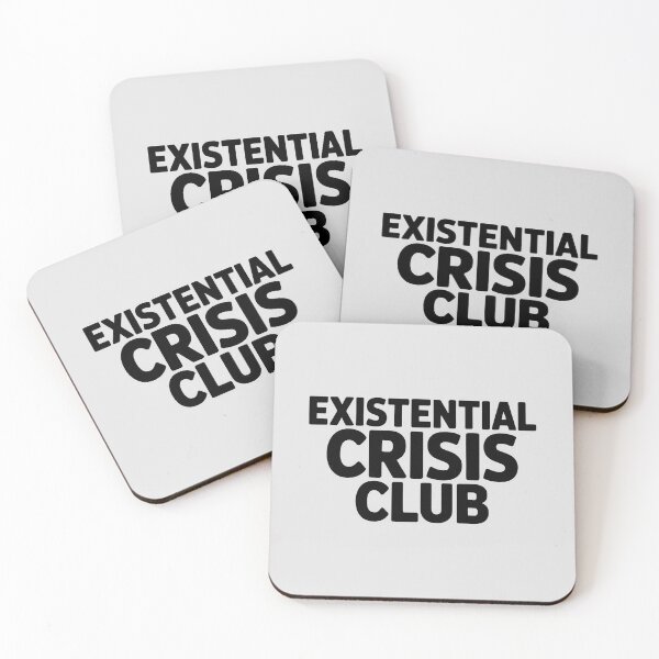Item preview, Existential Crisis Club – Funny Minimalist Quote designed and sold by Jollys-ArtShop.