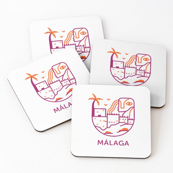 Item preview, Minimalist Malaga castle and palm tree designed and sold by JPD-Studio.