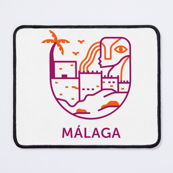 Item preview, Minimalist Malaga castle and palm tree designed and sold by JPD-Studio.