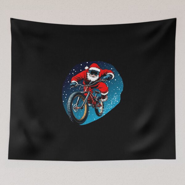 Item preview, Downhill biker Christmas designed and sold by Soulskier.