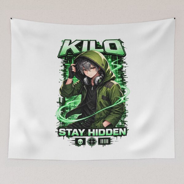 Item preview, Kilo Stay Hidden Cyberpunk Gamer designed and sold by calicito.