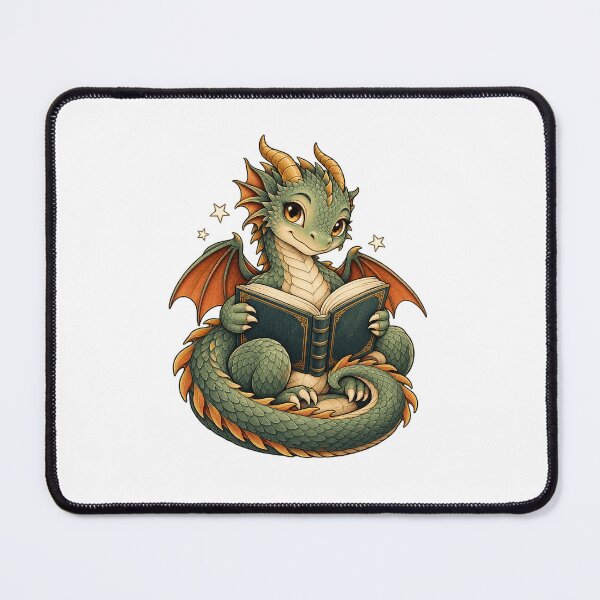 Item preview, Dragon Reading - Cozy Fantasy Book Lover designed and sold by cybersilverhand.