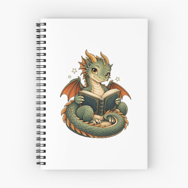 Item preview, Dragon Reading - Cozy Fantasy Book Lover designed and sold by cybersilverhand.