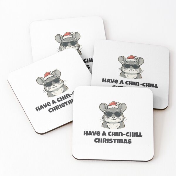 Item preview, Have A Chin-Chill Christmas Funny Chinchilla Christmas Design designed and sold by Wild Shades.