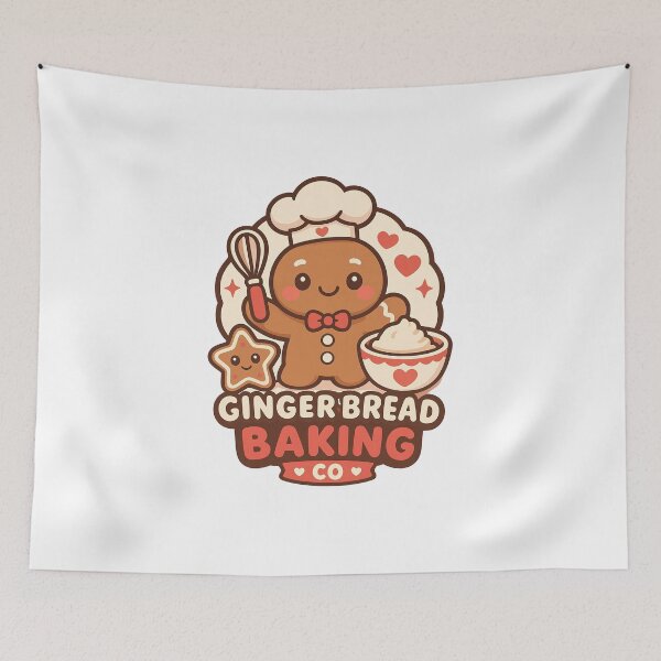 Item preview, Gingerbread Baking Co Cute Gingerbread Man Chef Holiday designed and sold by HYPNK.