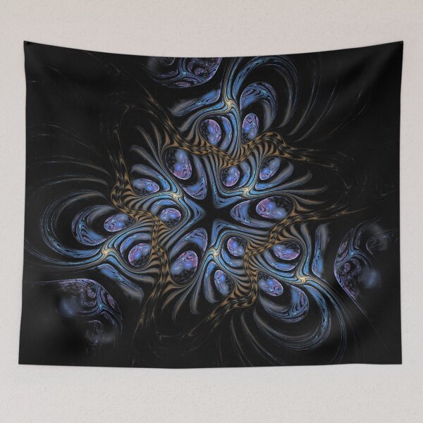 Item preview, Cobalt Nebula Web Fractal designed and sold by bloorose.