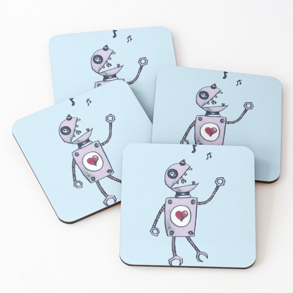 Item preview, Cute Singing Robot with Heart designed and sold by Disdischarls.