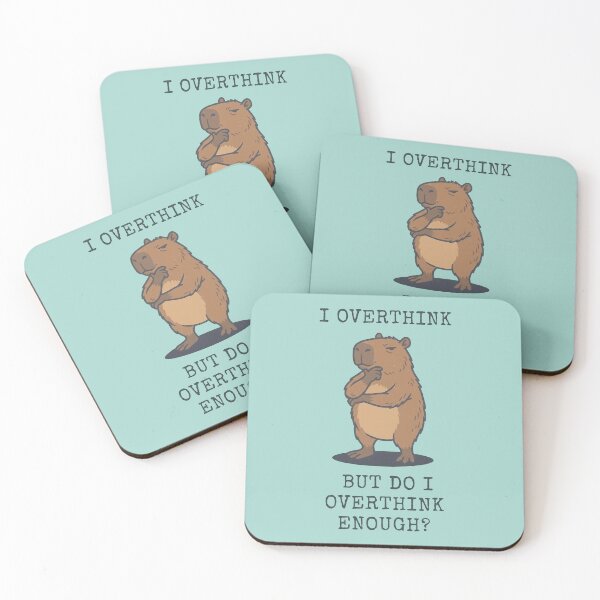 Item preview, Capybara Overthinking But Do I Overthink Enough designed and sold by d247.
