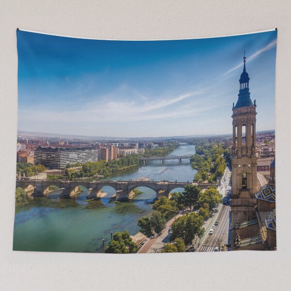 Item preview, The River Ebro - Zaragoza designed and sold by Viv Thompson Photography .
