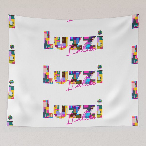 Item preview, Luzzi, Cosenza, Italy, Italia, colorful typography design for travellers designed and sold by Wanderful-roads.