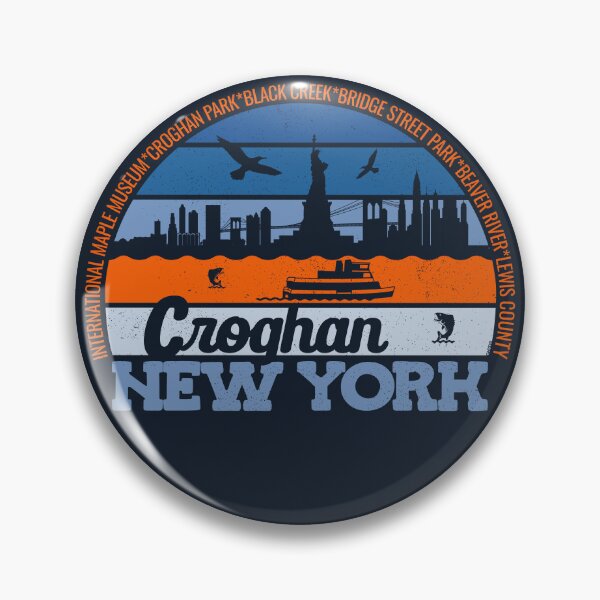 Item preview, Croghan New York Sunset Retro Vintage Local Pride Logo designed and sold by CRHPOD20.