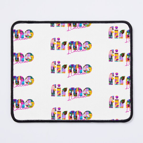 Item preview, Firmo, Cosenza, Italy, Italia, colorful typography design for travellers designed and sold by Wanderful-roads.