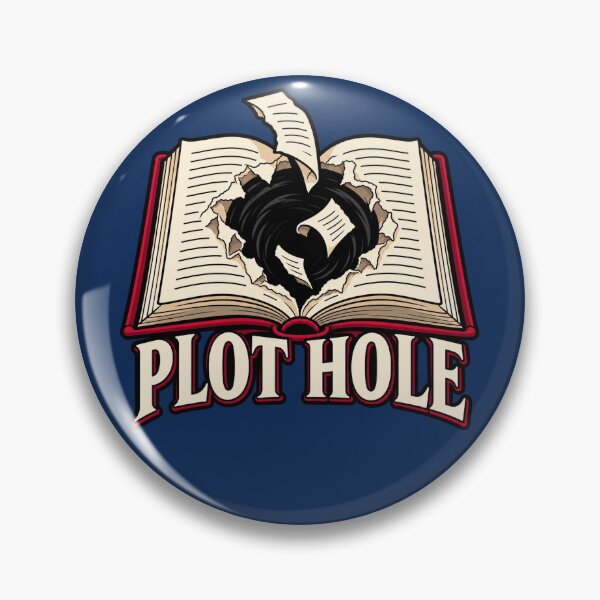 Item preview, Plot Hole Open Book Literary Pun designed and sold by JP Creative Grit.