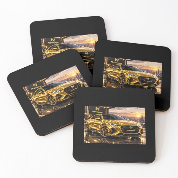 Item preview, Luxury Golden NornAxiom Supercar Sunset Cityscape Aesthetic (7 คำ) designed and sold by NornAxiom.