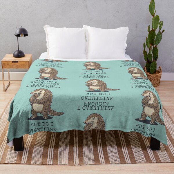 Item preview, Pangolin I Overthink Funny Thinking Quote designed and sold by d247.