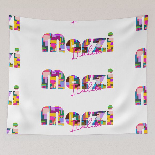 Item preview, Marzi, Cosenza, Chieti, Italy, Italia, colorful typography design for travellers designed and sold by Wanderful-roads.