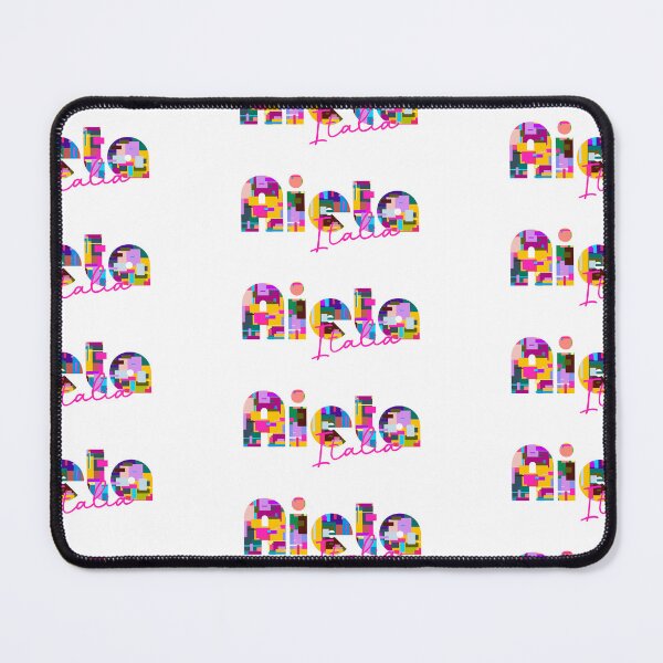 Item preview, Aieta, Cosenza, Italy, Italia, colorful typography design for travellers designed and sold by Wanderful-roads.