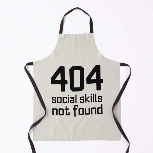 Item preview, 404 Social Skills Not Found – Funny Introvert Coding Quote designed and sold by Jollys-ArtShop.