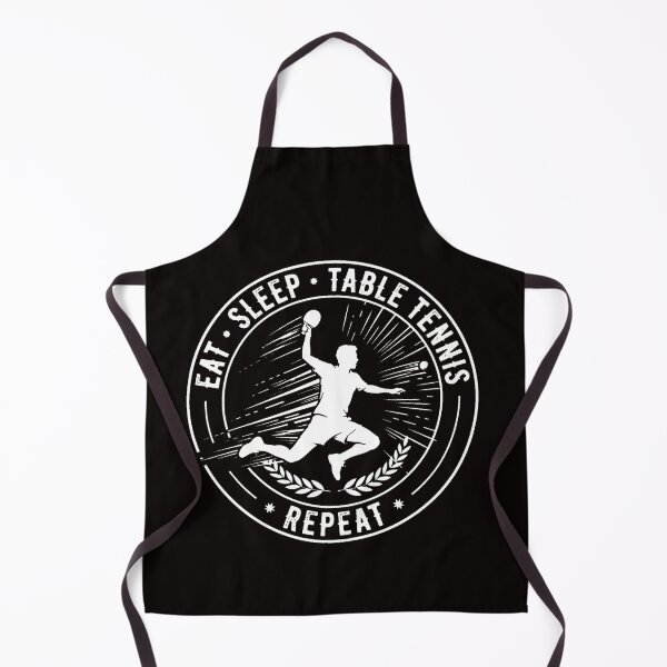 Item preview, Eat Sleep Table Tennis Repeat - Vintage Badge Player Silhouette designed and sold by Love is beautiful. .