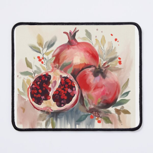 Item preview, Pomegranate Watercolor Botanical Art designed and sold by TrueWoven Studio.