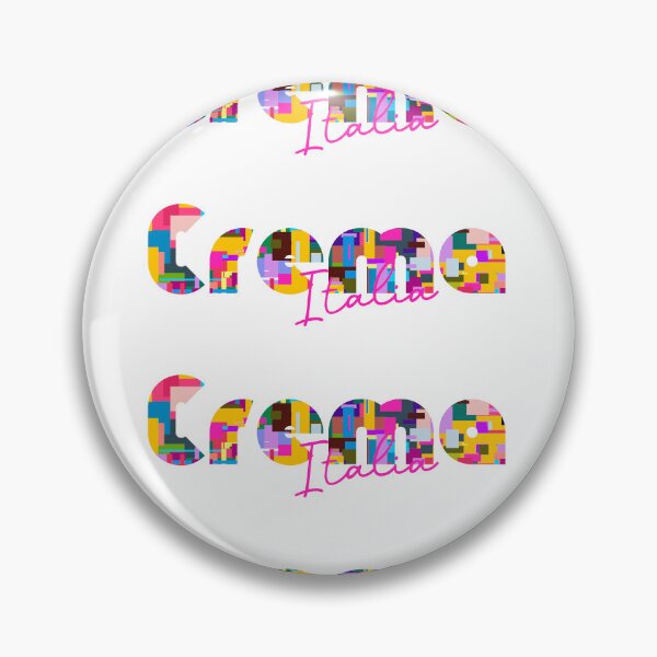 Item preview, Crema, Cremona, Italy, Italia, colorful typography design for travellers designed and sold by Wanderful-roads.