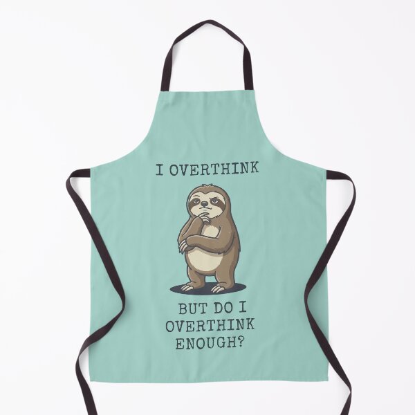 Item preview, Pondering Sloth Overthinker Funny Animal Quote designed and sold by d247.