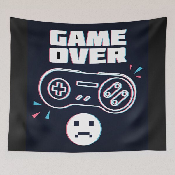 Artikelvorschau, Game Over | SNES Super Nintendo Entertainment | Retro-Gaming-Systemdesign | Klassisches 90er-Jahre-Nostalgie-Geschenk für Gamer entworfen und verkauft von Cool Robot Bro..